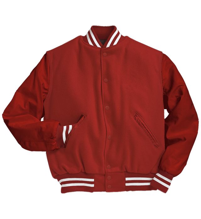 Letterman Jacket with Leather Sleeves