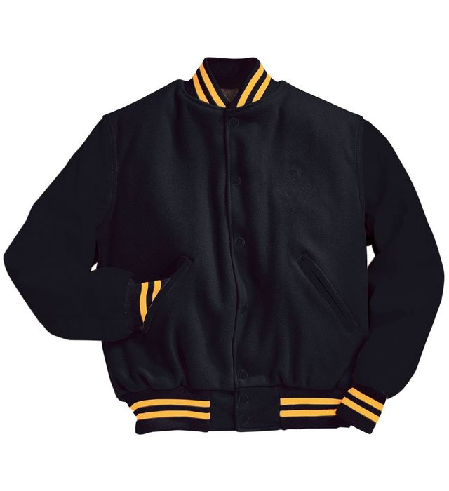 Letterman Jacket with Leather Sleeves